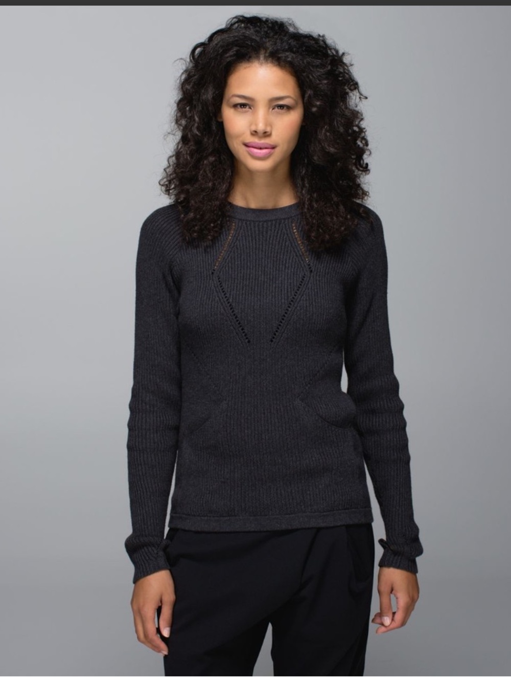 Lululemon The Sweater The Better in Heathered Black